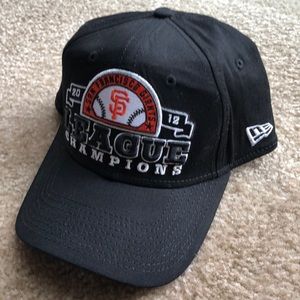 San Francisco Giants hat.